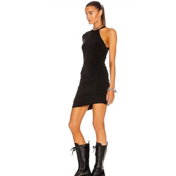 SER.O.YA Rachel Black Mini Dress One Shoulder Bodycon XS - Picture 4 of 9